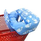 New Blue Soft Pillow Attached 2-in-1 Shopping Cart and High Chair Cover for Baby