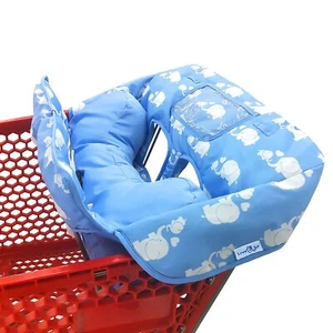 Nuevo carrito de compras azul suave 2 en 1 y funda de silla alta para bebé - Imagen 1 de 7
