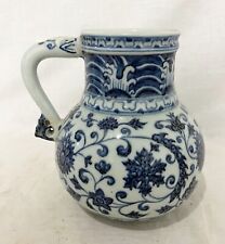 Chinese  Blue and White  Porcelain  Water  Scoop  With  Mark      M3879