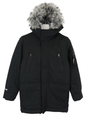 HOLLISTER All-Weather Jacket Men's XS Parka Faux Fur Hood Quilted - Image 1 of 4
