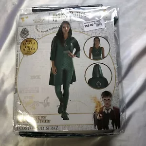 Harry Potter Slytherin Quidditch Costume Halloween Size Adult or Teen Small 2-4 - Picture 1 of 11