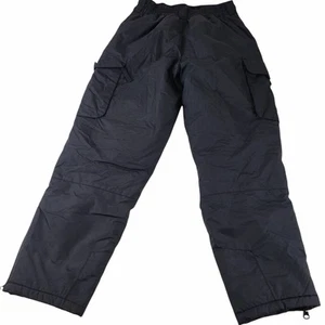 Skigear Pants Snow Youth Unisex Medium Winter Black Warm Comfort Pockets - Picture 1 of 5
