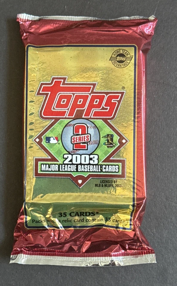 Topps Series 2   2003 Package 12 Baseball cards Never Opened MINT