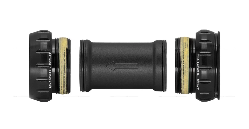 Tazas de pedalier Ekar-Tech, fueraborda BSA roscadas, negras Foto 1 de 1