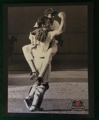 Boston Red Sox Pitcher Dennis Boyd & Catcher Rich Gedman/Worcester WooSox 2021 - Image 1 of 2