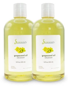GRAPESEED OIL 100% PURE NATURAL COLD PRESSED 24 OZ (2 X 12 OZ) - Picture 1 of 6