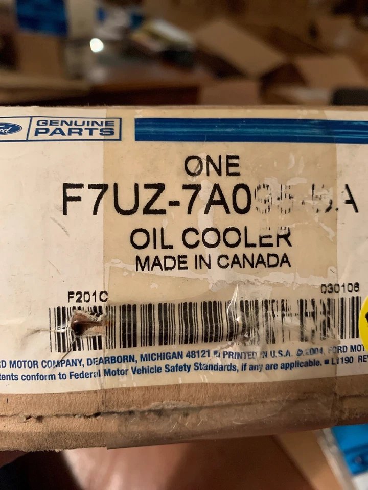 OEM NUEVO Genuino 1997-04 Ford E150 E250 E350 Transmisión Enfriador de Aceite F7UZ7A095BA Foto 1 de 1