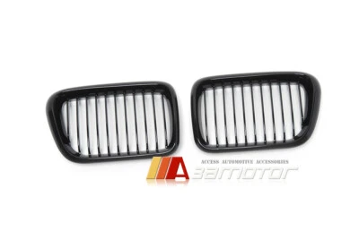 Juego de rejillas de riñón capó delantero negro brillante aptas para BMW E36 LCI serie 3 1997-1999 Foto 1 de 4
