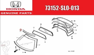 Honda Genuine NSX NA1 NA2 FASTENER FR WINDSHIELD UPPER 73152-SL0-013 OEM JDM - Picture 1 of 10