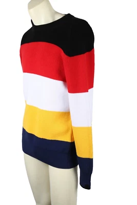RAG & BONE Cotton Mens Multicolor Striped Knit Long Sleeve Sweater Size S - Image 1 of 4