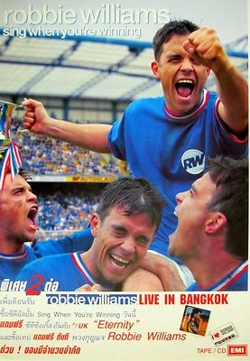 ROBBIE WILLIAMS 2000 BANGKOK, THAILAND CONCERT TOUR POSTER - Live In Bangkok - Image 1 of 2