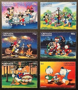 GRENADA GREEN DISNEY HOLIDAYS BRIEFMARKEN SET 6V 1996 POSTFRISCH HALLOWEEN THANKSGIVING - Bild 1 von 1