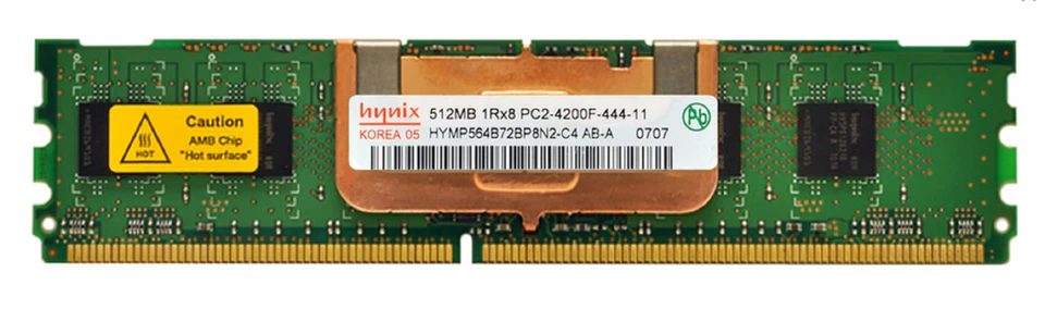 HYMP564B72BP8N​2-C4 512MB DDR2 1RX8 PC2-4200 533MHZ 240PIN Lote de 8 Foto 1 de 1