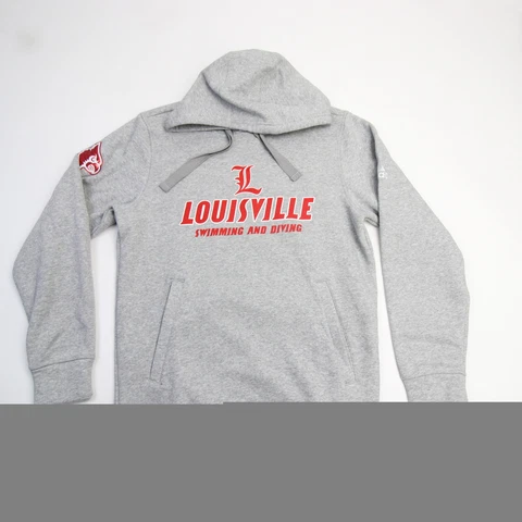 Louisville Cardinals adidas Sweatshirt Men's Gray New Cover