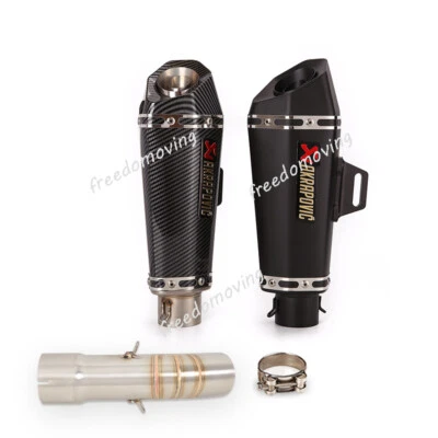 Sistema de tubo de conexión de escape medio deslizable para Yamaha FZ8 FZ8N 345 mm silenciador escape Foto 1 de 4