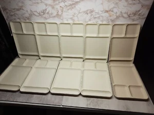 TUPPERWARE Divided Trays Almond (8) 1535-1 & (2) 1535-7, 10 Total - Bild 1 von 10