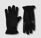 $42 Isotoner Men's Black Tech Stretch Warm Winter Gloves Size Xl