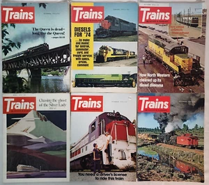 Trenes - The Magazine of Railroading ~ Lote de 6 - 1973 y 1975 - Queen, Diesel - Imagen 1 de 3