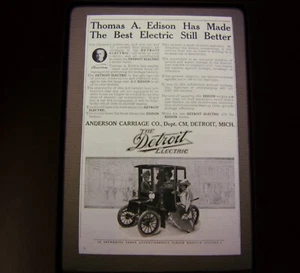 The Detroit Electric Anderson Vintage 35MM Slide Car Advertising Automobilia - Picture 1 of 4