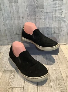 UGG Black Suede Slip On Shoes Size 10 - Picture 1 of 11