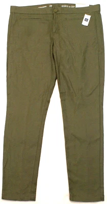 Khakis By Gap Super Skinny Pants, Green, Womens Size 10 (36X28), NEW $59.95 - Image 1 of 4