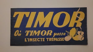 rare chapeau papier pub publicité tour de France Timor passe l'insecte trépasse - Imagen 1 de 2