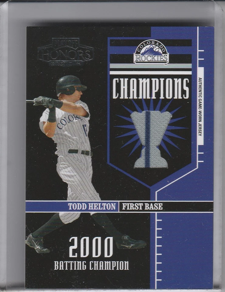 2004 PLAYOFF HONORS #C13 TODD HELTON JERSEY COLORADO ROCKIES 197/250 1256 - Image 1 of 1