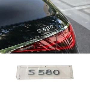 Para Mercedes-Benz MAYBACH 1 pieza S580 trasero LOGO emblemas de plástico plata clara - Imagen 1 de 4