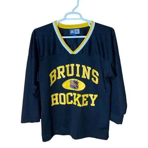 Vintage Boston Bruins Starter Hockey Jersey Mens Med 90s Logo Classic Throwback Cover