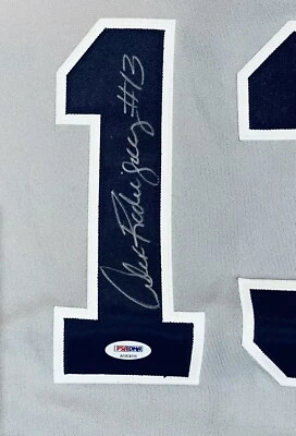 ALEX RODRIGUEZ W/#13 PSA/DNA AUTHENTICATED SIGNED YANKEES AUTHENTIC GAME JERSEY - Image 1 of 4
