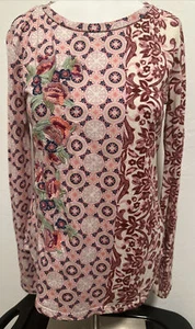 Sundance Cotton Blend Embroidered Multicolored Long Sleeve Pullover Top Sz Small - Picture 1 of 10