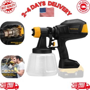 Brushless Cordless Paint Sprayer 1200ML Electric Paint Gun for Furniture & Walls - Picture 1 of 17