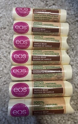 Paquete de 7 bálsamos labiales de karité súper suaves EOS Evolution of Smooth 0,14 oz vainilla nuevos Foto 1 de 4