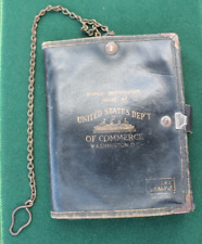 WORLD WAR 2 SEAMAN'S LEATHER WALLET ID'ED TO  GERARD R. RICHER US DEPT OF COMMER
