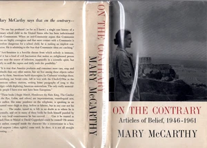 On The Contrary von Mary McCarthy -1sr Edition Erstdruck Hardcover in DJ - Bild 1 von 3