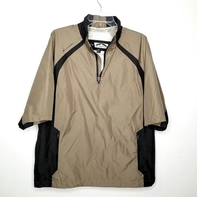 Sun Mountain Men's Monsoon SS 1/4 Zip Water/Windproof Golf Pullover Size Large - Image 1 of 4