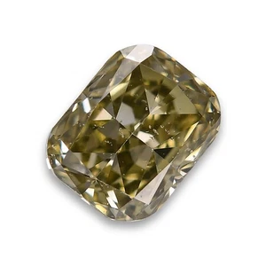 0.44 Ct Natural Fancy Color Chameleon Diamond Radiant SI2 GIA Certified Jewelry - Picture 1 of 7