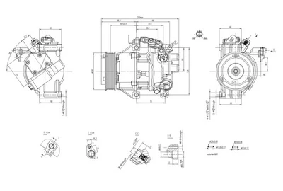 HELLA Compressor, air conditioning 8FK366200-711 - Image 1 of 4