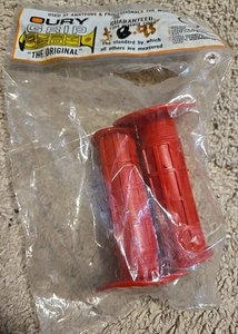 New Open Bag Oury Grip Red Handlebar Grips BMX / Mountain Bike ATV Motorcross - Picture 1 of 5