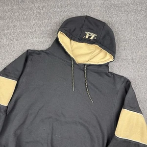 Vintage Logo Athletics Colorado Buffaloes Hoodie Sweatshirt Mens M Black Gold - Picture 1 of 7