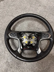Genuine GM Black Steering Wheel 84222937 2018 Silverado 1500 - Picture 1 of 4