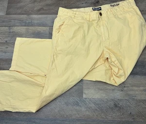 Pantalon utilitaire Barbour Euston vêtement teint sergé jaune canari 38 x 32 - Photo 1/21