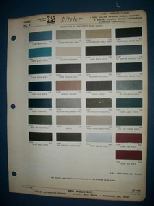 1968 Ford Lincoln Mercury Mustang PPG auto paint chips set-Interior - Picture 1 of 2