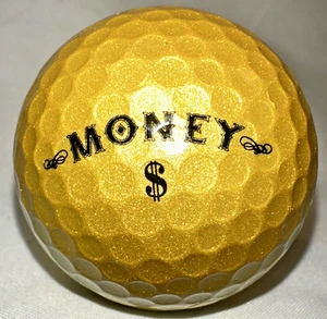 SLAZENGER MONEY $ Golfball - Gold Metallic - Bild 1 von 4