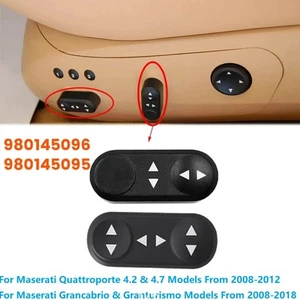 For Maserati QP/Grancabrio 2008-2018 Seat Adjustment Button Black 980145095/096 - Picture 1 of 6