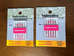 Posten -2 Klasse Sticknadeln (75 90) Nähmaschinennadeln - Bild 1 von 5