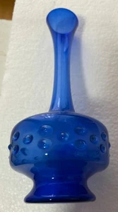 Stielvase mundgeblasen in Blau - Bild 1 von 4