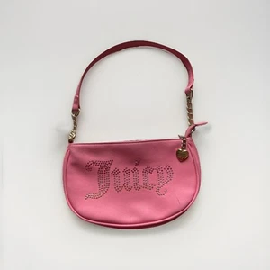 Borsa a tracolla Juicy Couture Obsession borsetta logo Bling rosa flash nuova - Foto 1 di 7