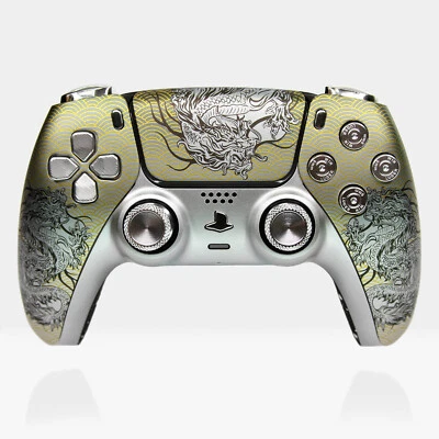 Silver Dragon MKII Killscreen PS5 Controller Pro DualSense Metal Clicky in Box - Image 1 of 4