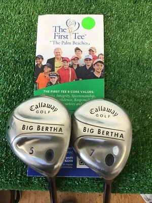 Callaway 2002 Big Bertha Ladies Woods Set 5 & 7 Graphite Shafts - Image 1 of 4